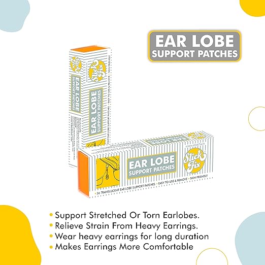 36 Earlobe Support Patches