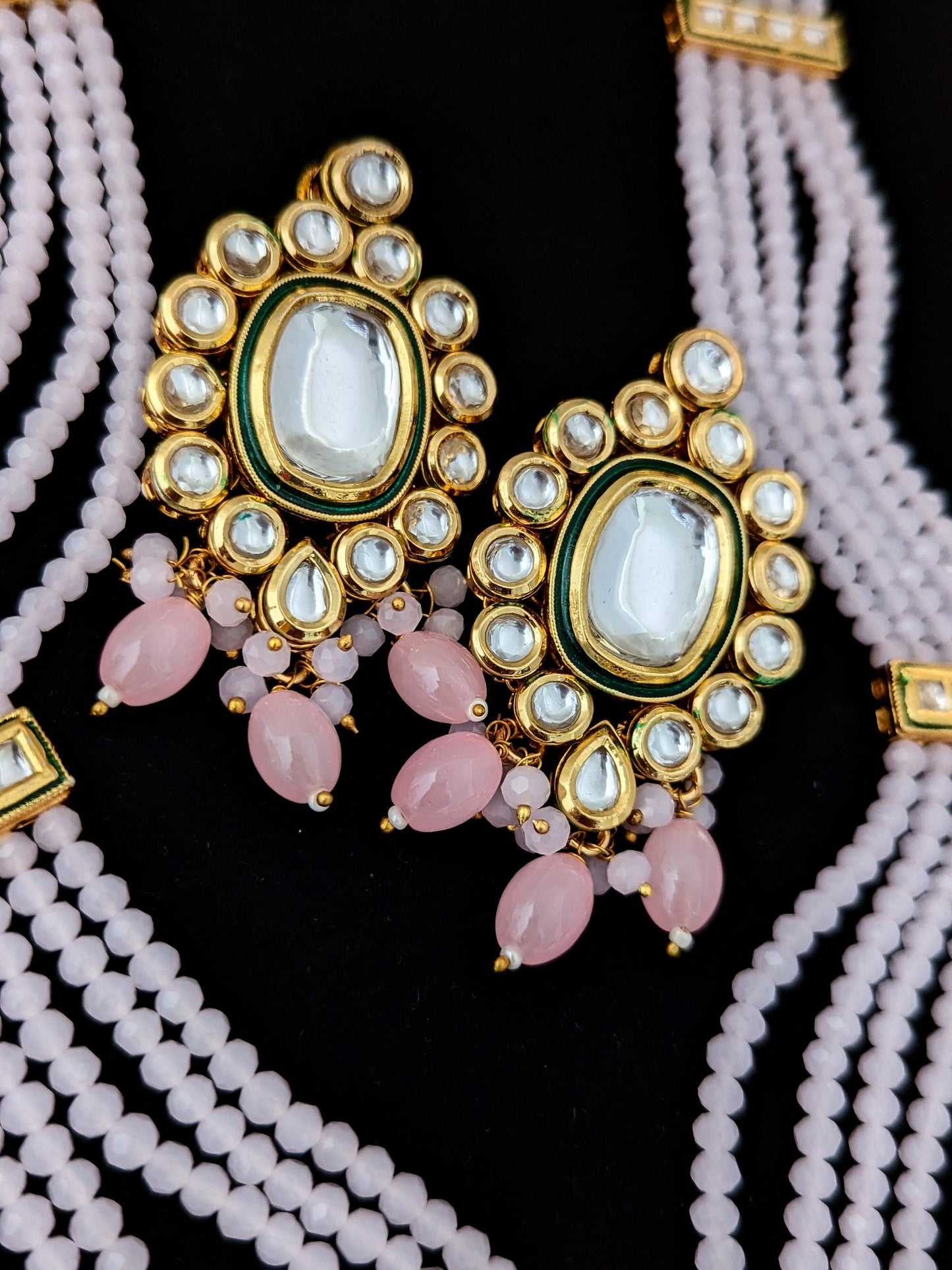 Avani Rani Necklace - Baby Pink