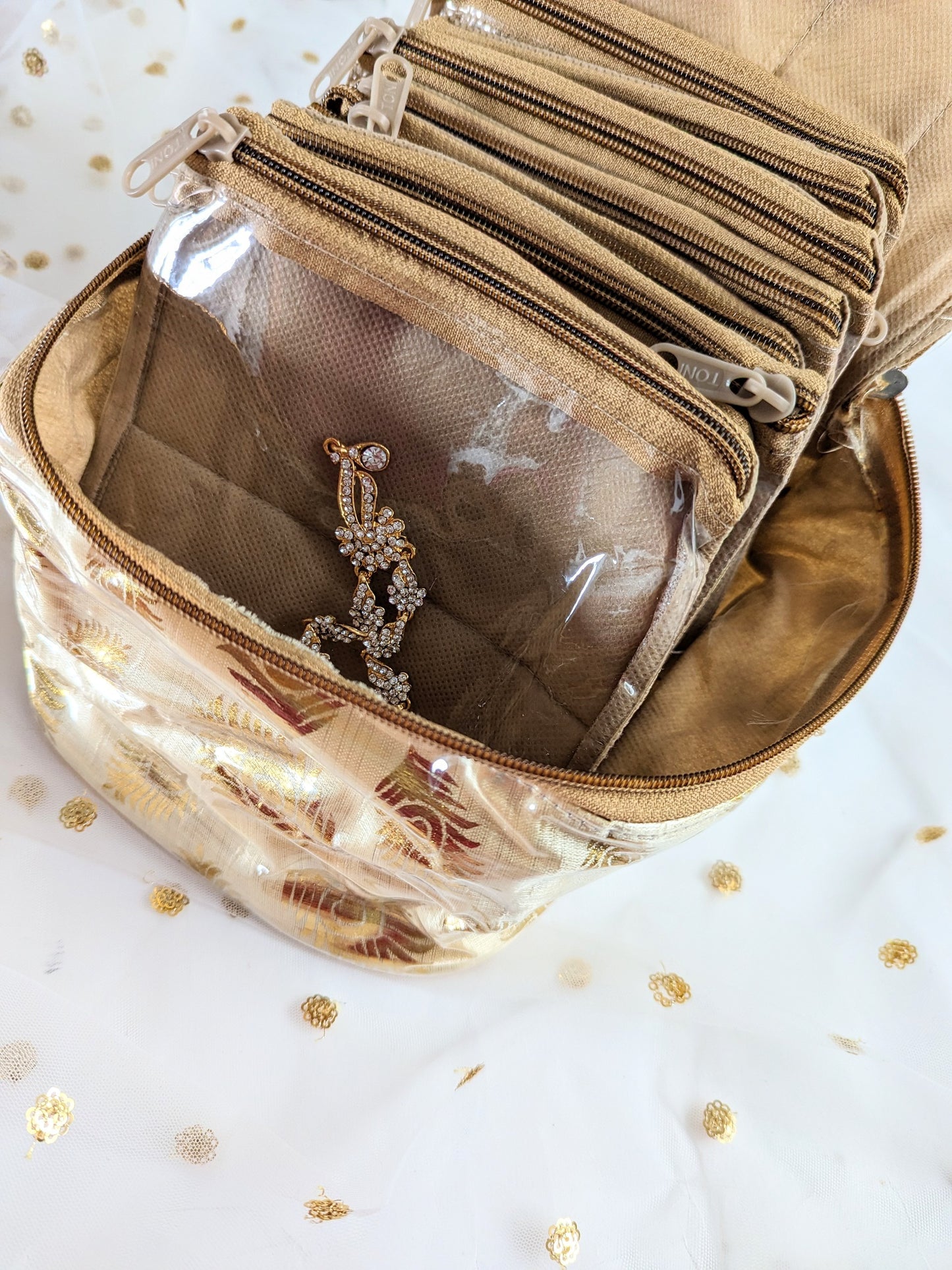 Large Golden Jewellery Organiser